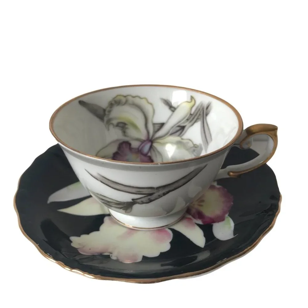 Vintage Grace‎ China Charleston orchid vine China cup and saucer Japan